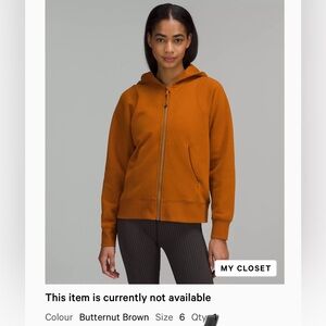 NEW LOUNGEFUL FULL ZIP HOODIE - BUTTERNUT BROWN